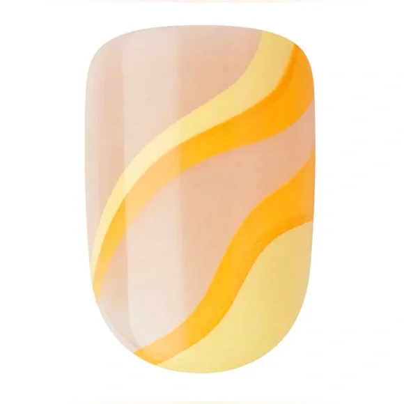 💛🧡HP🧡💛 imPRESS Design Ice Cream Snow Vanilla NIB Set of 30 Press On Nails - Picture 6 of 7